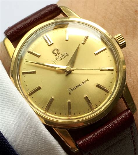 omega seamaster automatic gold plated.